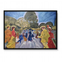 Bohumil Kubista Promenada w ogrodach Riegra 70×50