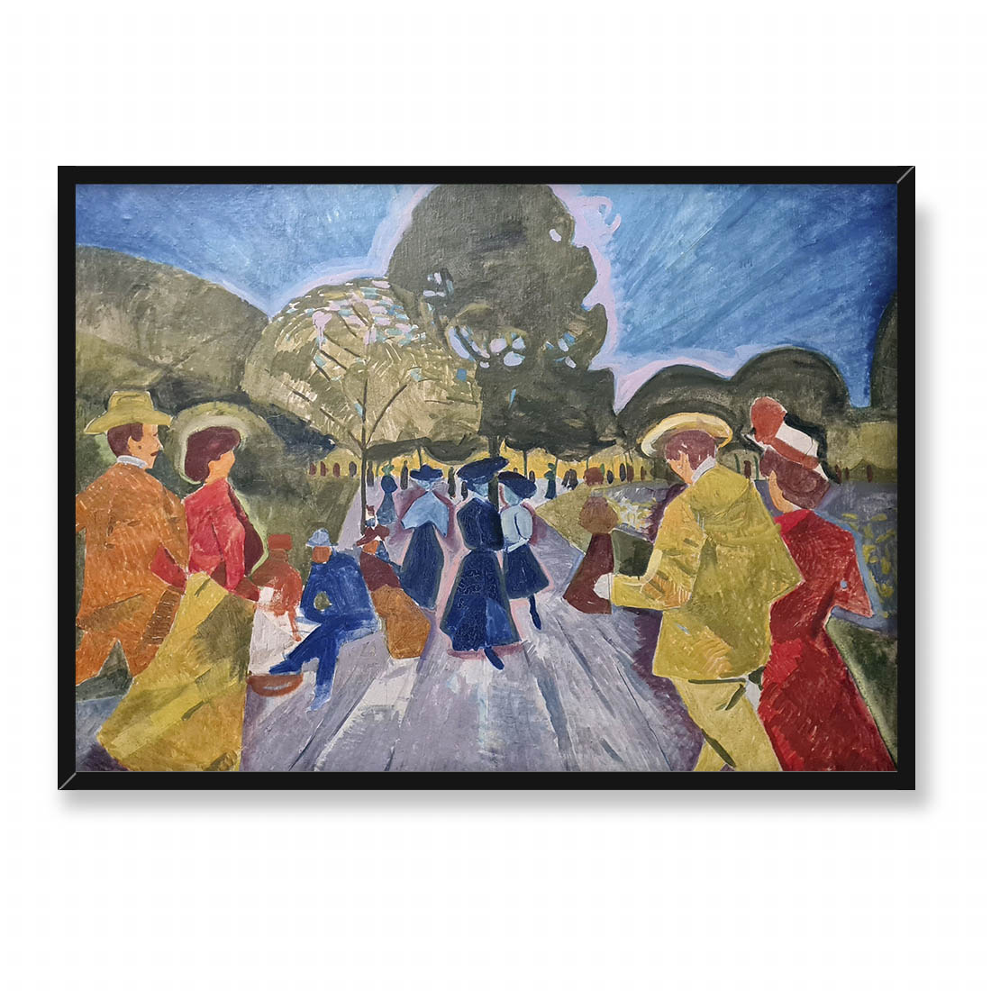 Bohumil Kubista Promenada w ogrodach Riegra 70x50