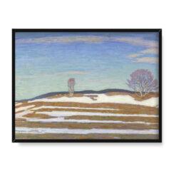 Fritz Lindstrom Ostatni śnieg 40×30