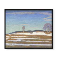 Fritz Lindstrom Ostatni śnieg 50×40