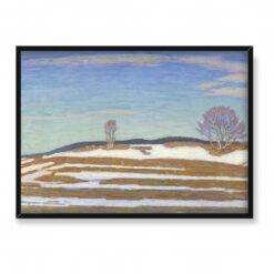 Fritz Lindstrom Ostatni śnieg 70×50