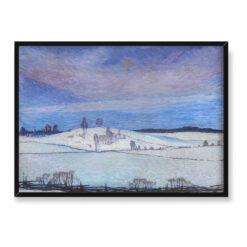 Fritz Lindstrom Zimowe światło księżyca 70×50