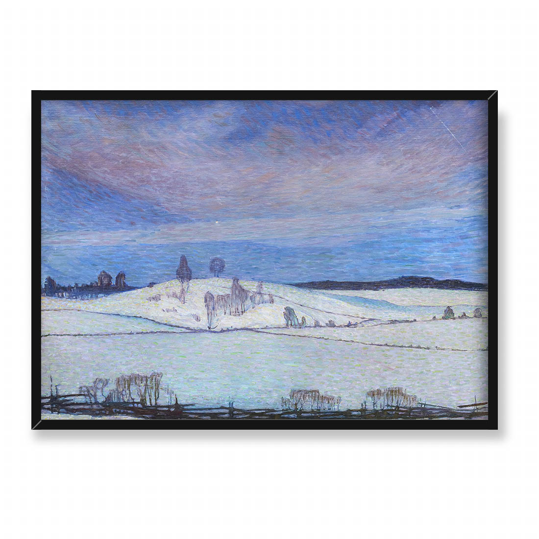 Fritz Lindstrom Zimowe światło księżyca 70x50