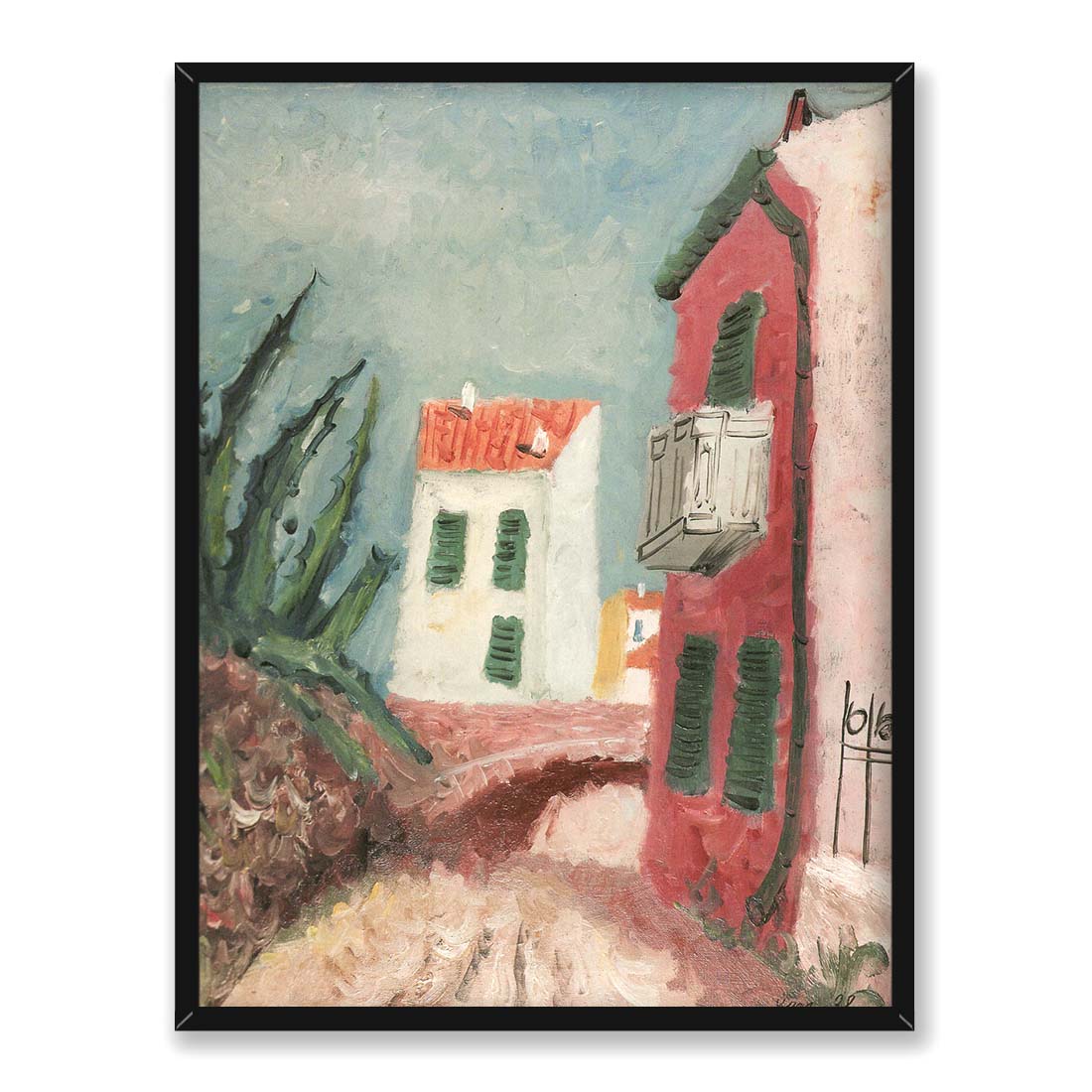 Georges Kars Droga z agawą i domami 30x40