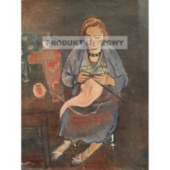 Georges Kars Kobieta robiąca na drutach — produkt cyfrowy do pobrania