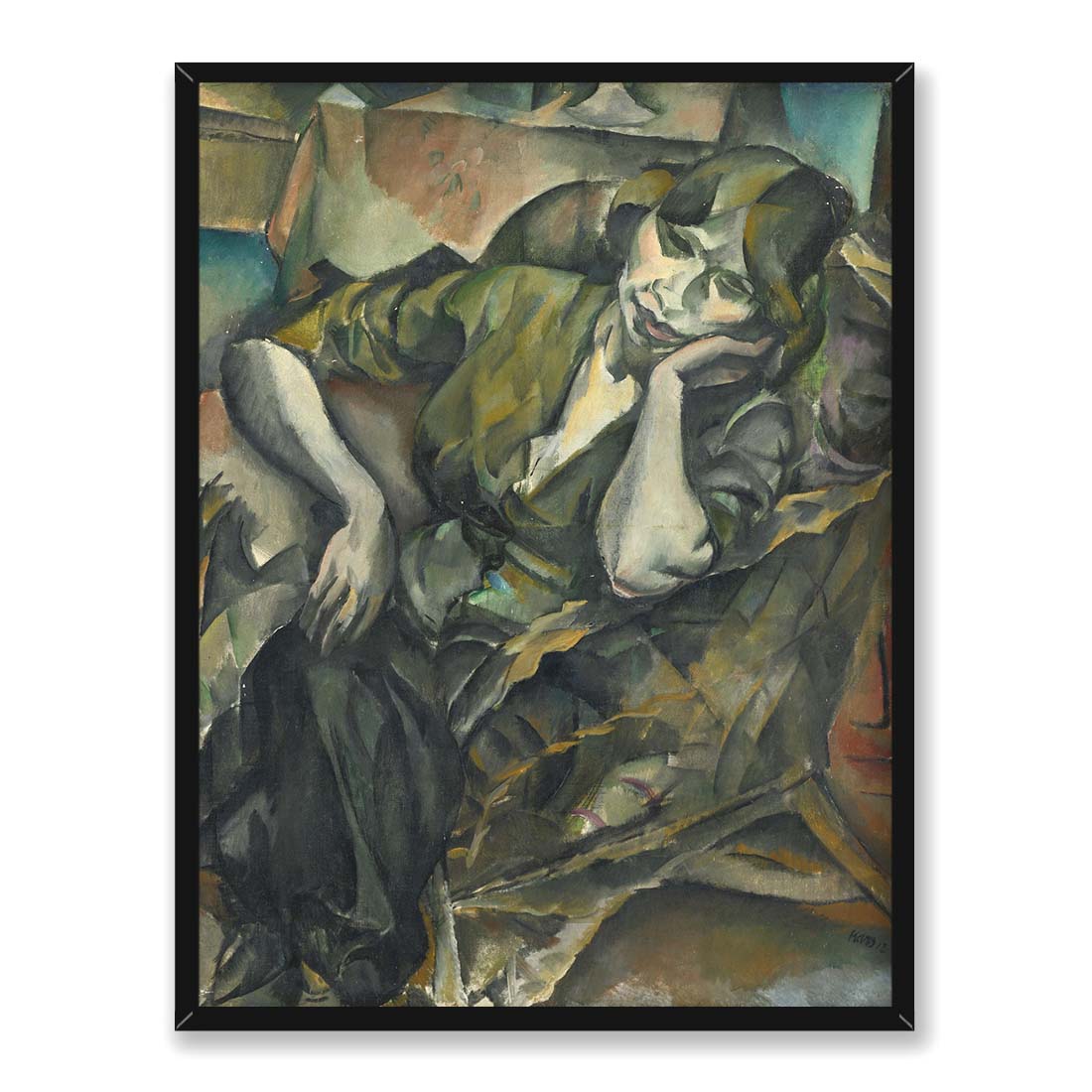 Georges Kars Kobieta w fotelu 30x40