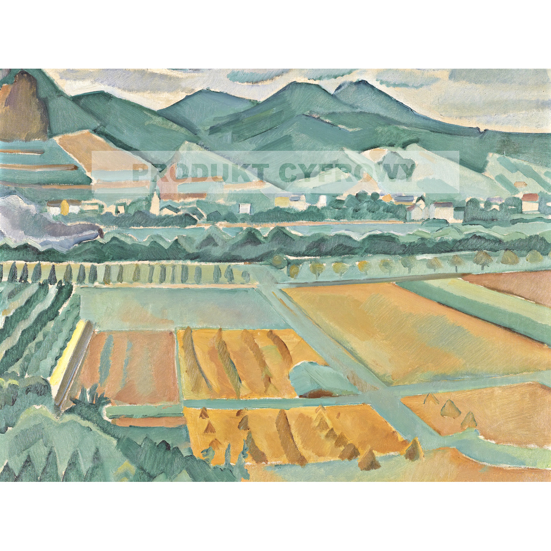 Georges Kars Krajobraz w południowej Francji — produkt cyfrowy do pobrania