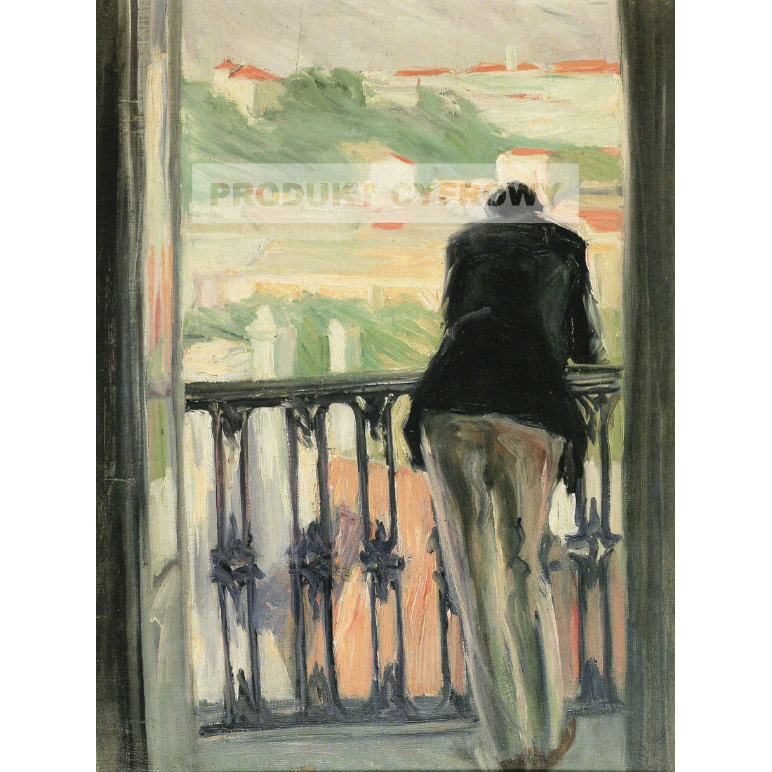 Georges Kars Mężczyzna na balkonie — produkt cyfrowy do pobrania