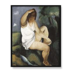 Georges Kars Siedząca kobieta 40×50