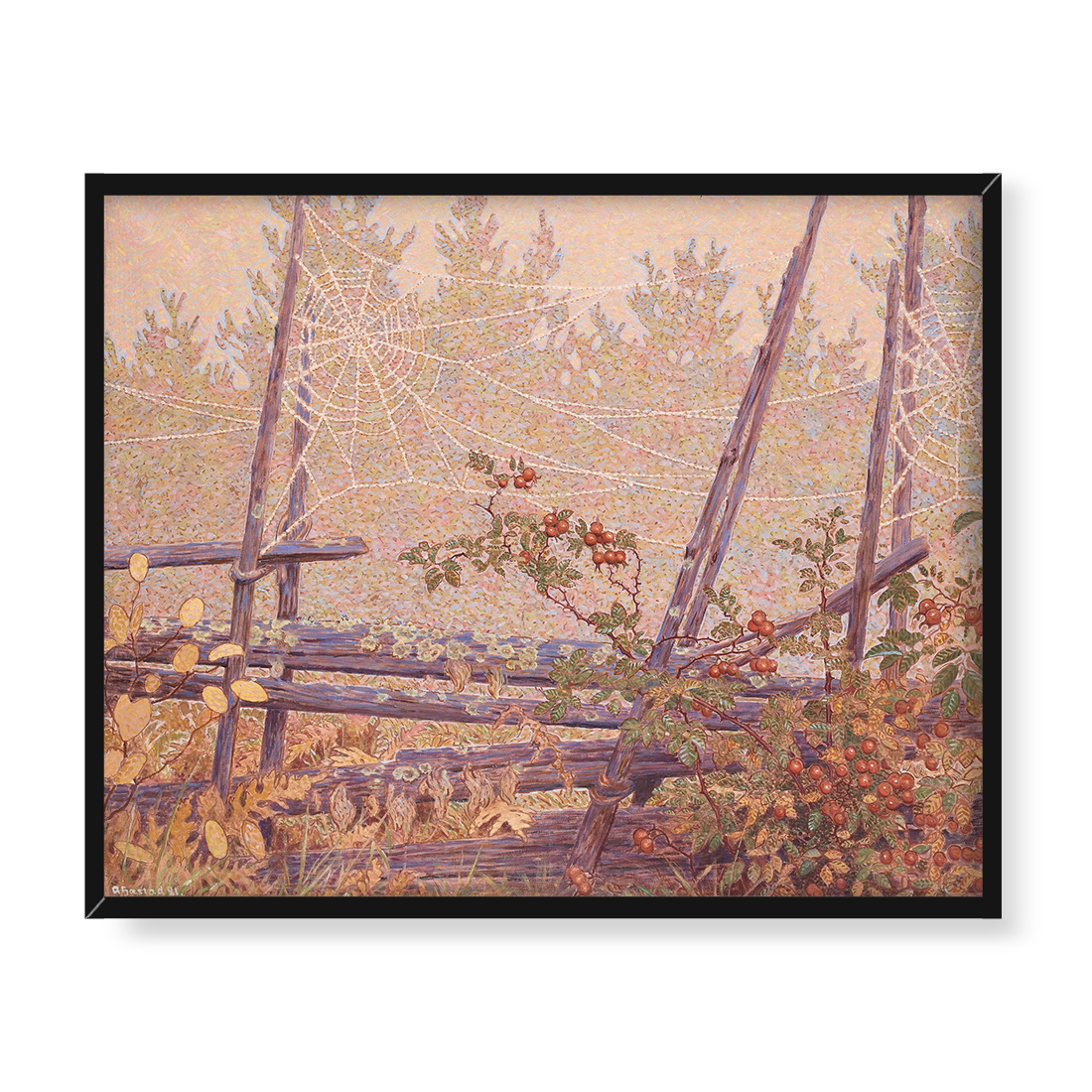 Gustaf Fjaestad Jesienny krajobraz 50x40