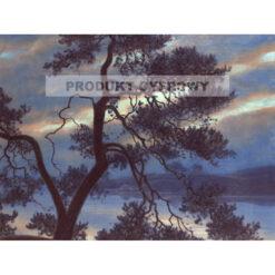 Gustaf Fjaestad Krajobraz o zmierzchu — produkt cyfrowy do pobrania