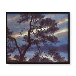 Gustaf Fjaestad Krajobraz o zmierzchu 50×40