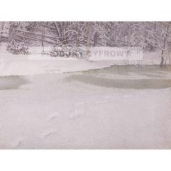 Gustaf Fjaestad Nowo spadły śnieg — produkt cyfrowy do pobrania