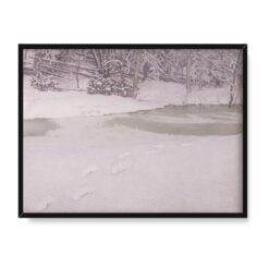 Gustaf Fjaestad Nowo spadły śnieg 40×30