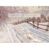 Gustaf Fjaestad Ośnieżona droga z płotem — produkt cyfrowy do pobrania Gustaf Fjaestad Ośnieżona droga z płotem — produkt cyfrowy do pobrania