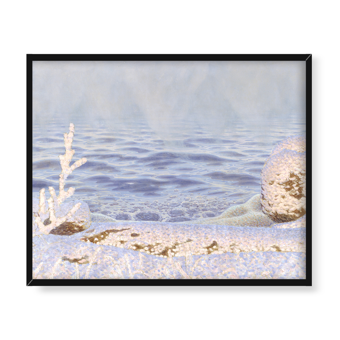 Gustaf Fjaestad Pierwszy chłód nad jeziorem 50x40