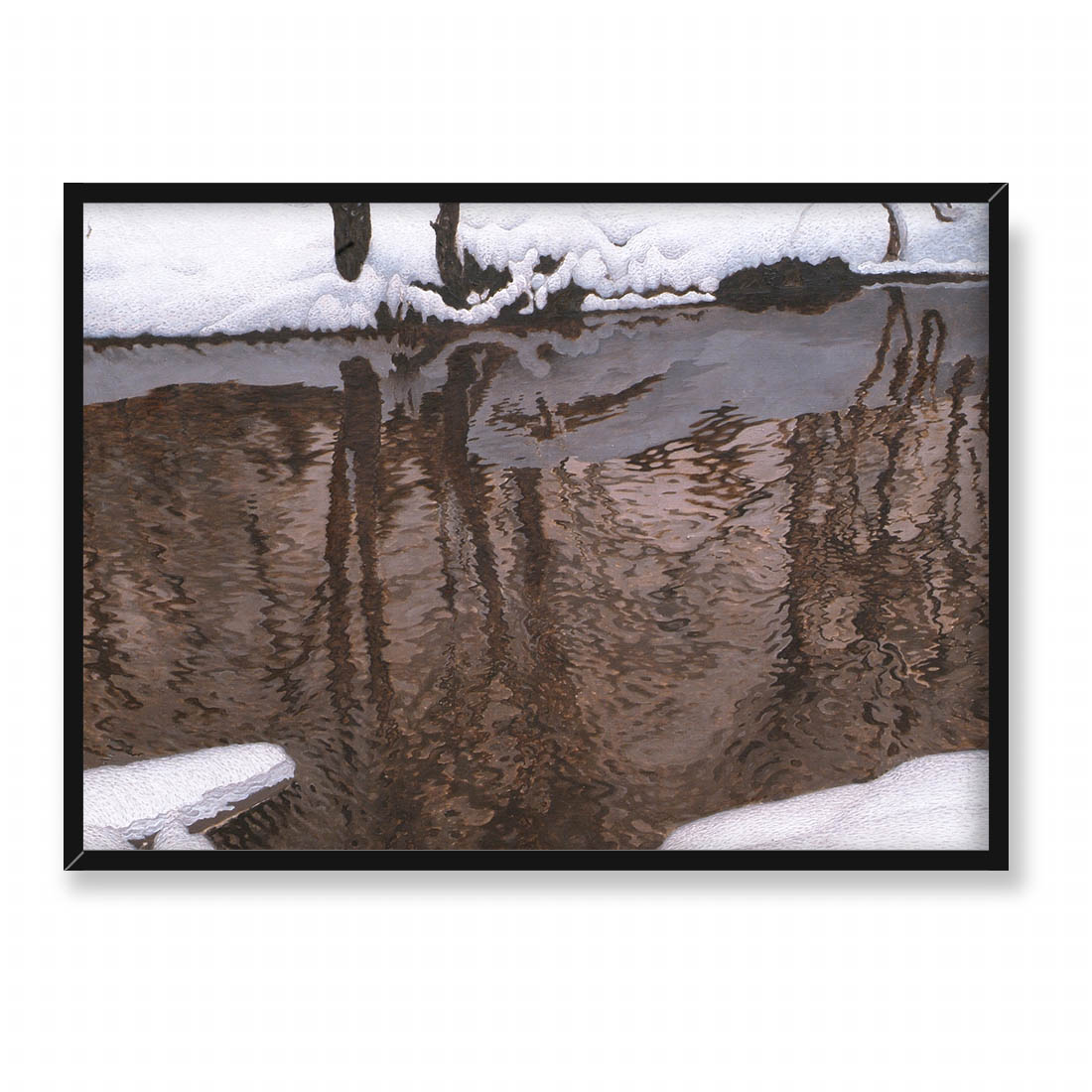 Gustaf Fjaestad Płynąca woda 70x50