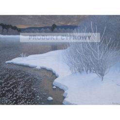 Gustaf Fjaestad Szron na lodzie — produkt cyfrowy do pobrania