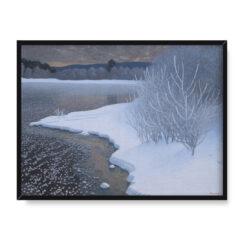 Gustaf Fjaestad Szron na lodzie 40×30
