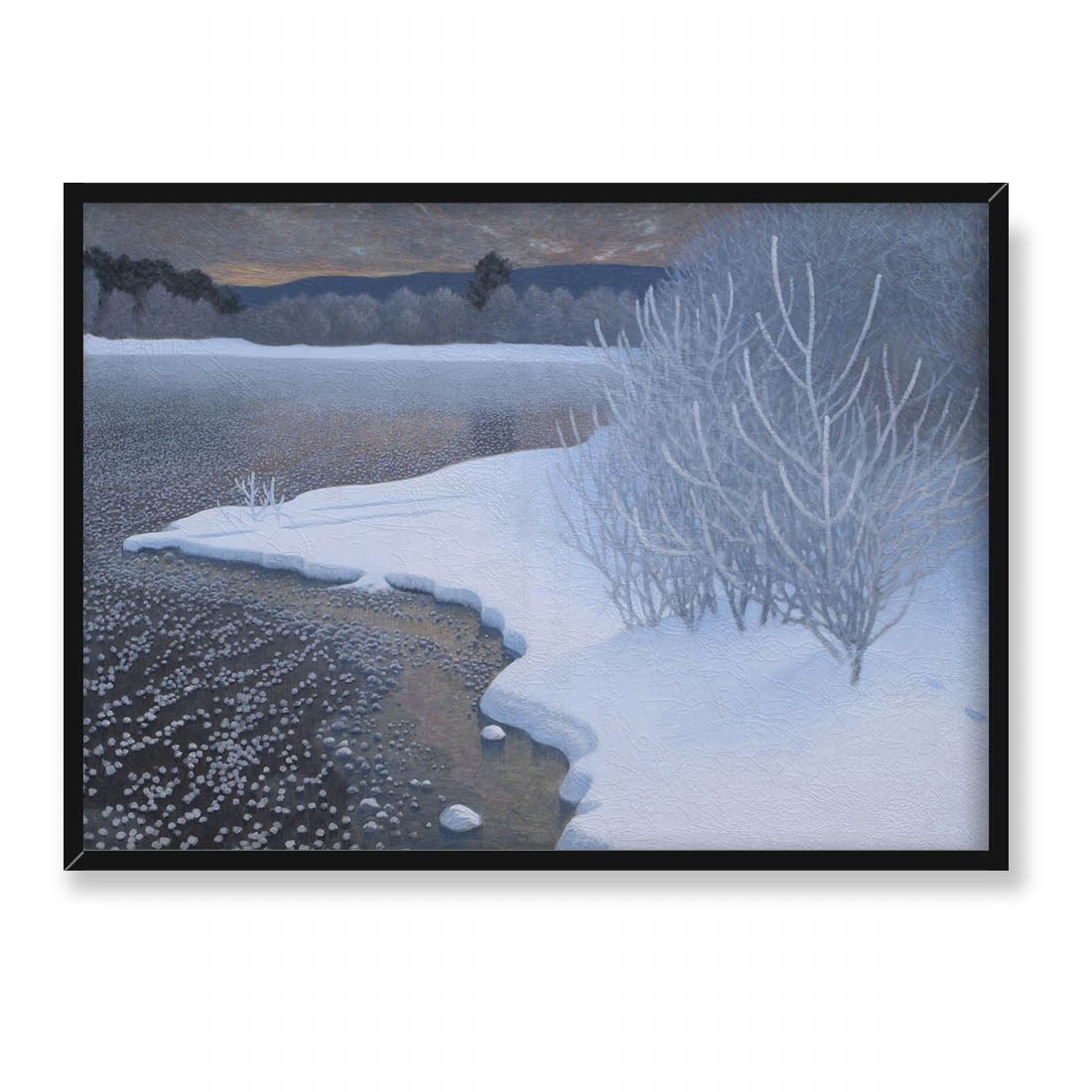 Gustaf Fjaestad Szron na lodzie 70x50