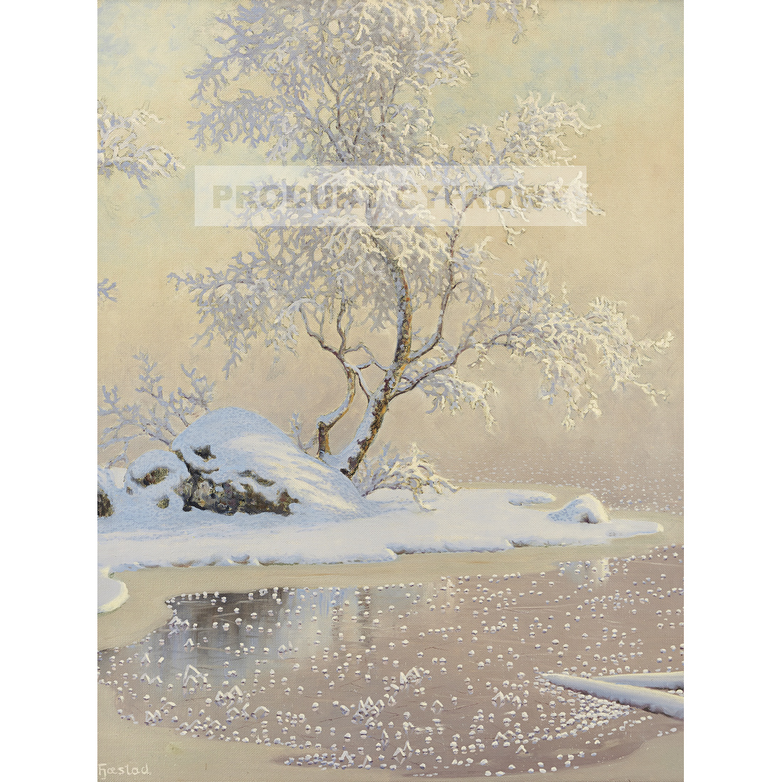 Gustaf Fjaestad Szron — produkt cyfrowy do pobrania