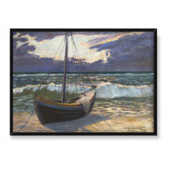 Wilhelm Tyszkowski Łódź rybacka 70×50