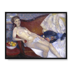 William Glackens Akt z jabłkiem 40×30