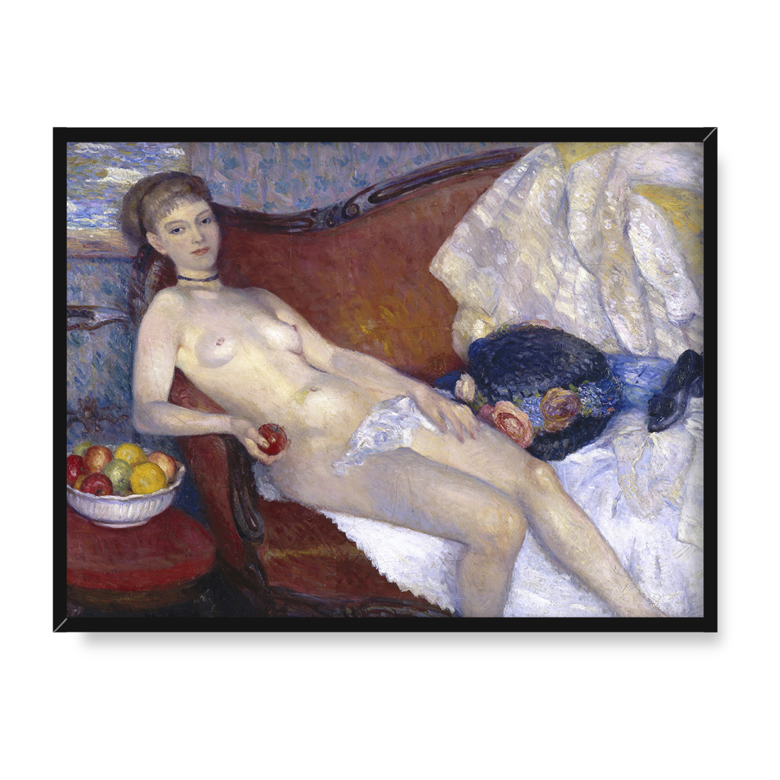 William Glackens Akt z jabłkiem 40x30