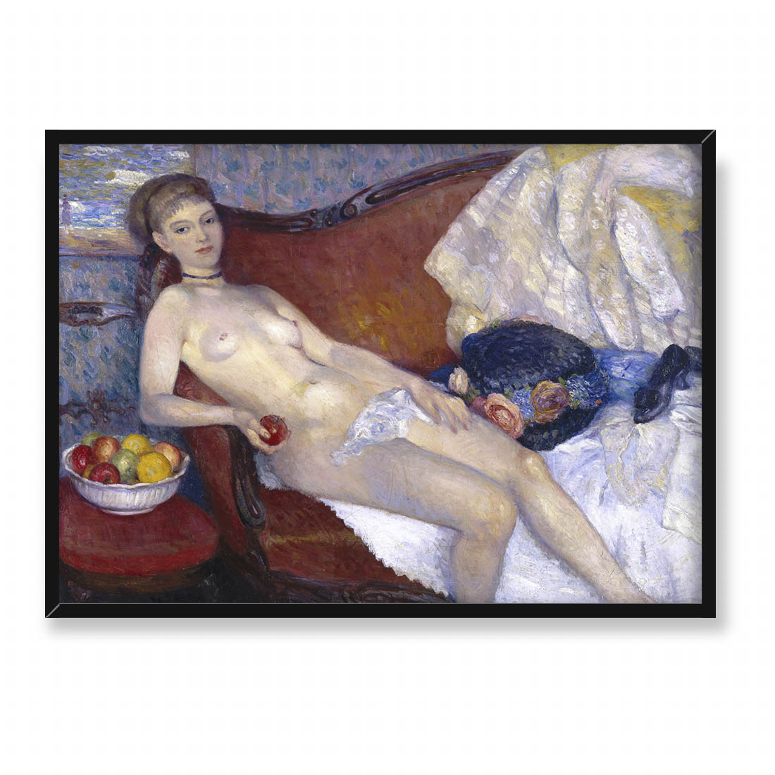 William Glackens Akt z jabłkiem 70x50
