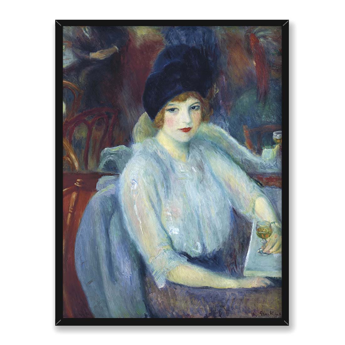 William Glackens Cafe Lafayette 30x40 w RAMIE