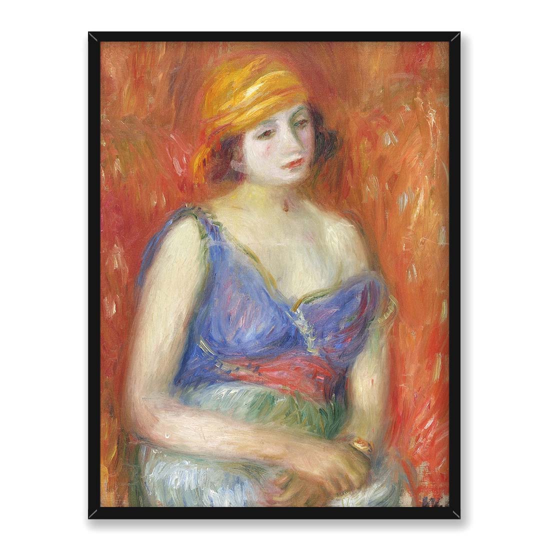 William Glackens Dziewczyna w orientalnej sukni 30x40 w RAMIE
