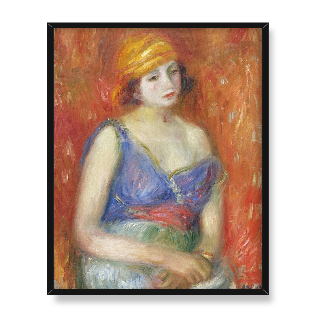William Glackens Dziewczyna w orientalnej sukni 40x50 w RAMIE