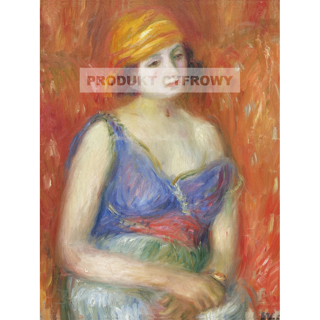 William Glackens Dziewczyna w orientalnej sukni — produkt cyfrowy do pobrania