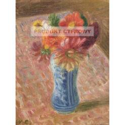 William Glackens Kwiaty na różowym stole — produkt cyfrowy do pobrania