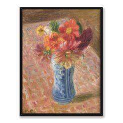 William Glackens Kwiaty na różowym stole 30×40