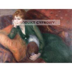 William Glackens Młoda kobieta w zieleni — produkt cyfrowy do pobrania