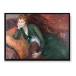 William Glackens Młoda kobieta w zieleni 70×50
