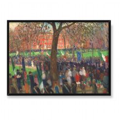 William Glackens Parada na Washington Square 70×50