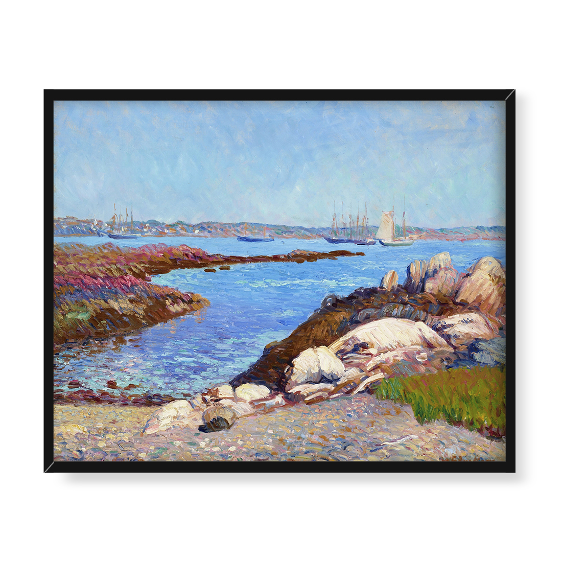 William Glackens Port w Portsmouth New Hampshire 50x40 w RAMIE