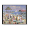 William Glackens Scena na plaży New London 50×40 w RAMIE