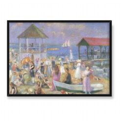William Glackens Scena na plaży New London 70×50