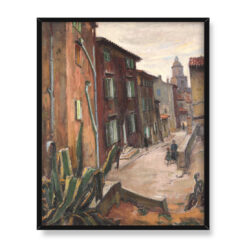 Abraham Neumann Agawy w miejskim zaułku 40×50