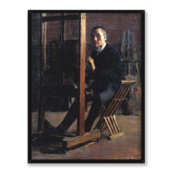 Akseli Gallen-Kallela Autoportret przy sztaludze 30×40