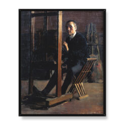 Akseli Gallen-Kallela Autoportret przy sztaludze 40×50