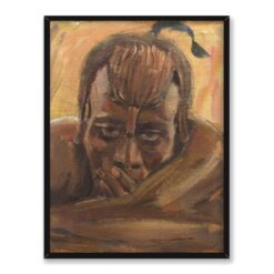 Akseli Gallen Kallela Czający się Masaj 30×40