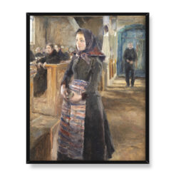 Akseli Gallen Kallela Dziewczynka w starym kościele w Keuruu 40×50