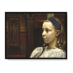 Akseli Gallen Kallela Głowa dziewczynki Mała Anna 40×30