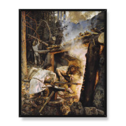 Akseli Gallen Kallela Kalevala Wykuwanie Sampo 40×50