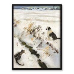 Akseli Gallen Kallela Kot i pies 30×40