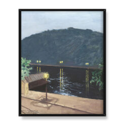 Akseli Gallen-Kallela Nocna rzeka Dunaj 40×50